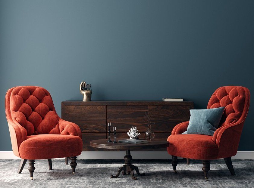 A newly painted living room of an apartment in Hobart TAS.